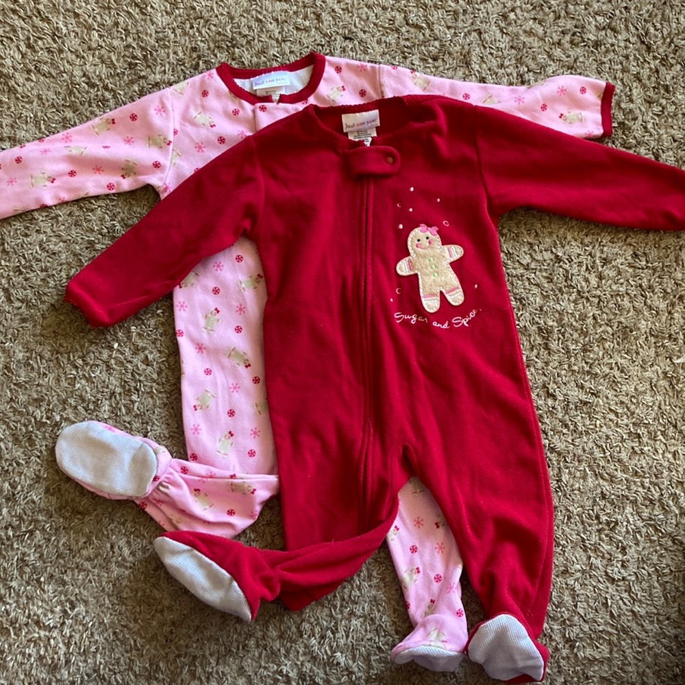 Carter’s Just One Year Holiday Footie PJs